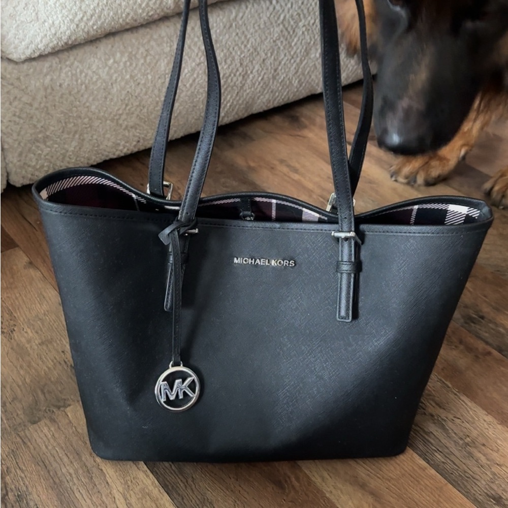 Michael Kors Black Saffiano Leather Tote